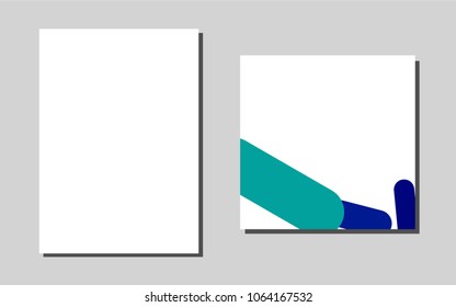 Light Multicolor, Rainbowvector template for landing pages. Abstract booklet on colored background with gradient. Completely new template for your brand book.