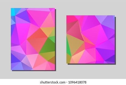Light Multicolor, Rainbowvector template for landing pages. Web interface on abstract background with colorful gradient. New design for a poster, banner of your website.