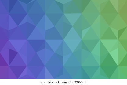 Light multicolor triangle mosaic template. Triangular geometric sample with gradient.  The textured pattern can be used for background.