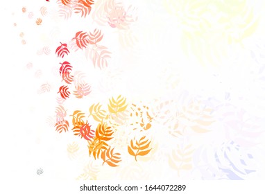 Light Multicolor vector abstract backdrop with leaves. Brand new colored illustration in blurry style with leaves. Brand new design for your business.
