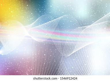 Light Multicolor vector abstract blurred background. A completely new colored illustration in blur style. New design for your business.