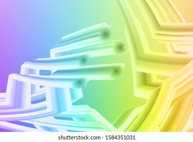 Light Multicolor vector abstract blurred background. Shining colorful illustration in smart style. New style design for your brand book.