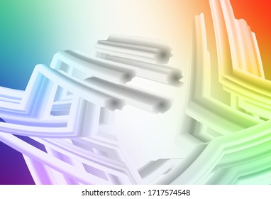 Light Multicolor vector abstract bright pattern. Colorful illustration in abstract style with gradient. New way of your design.