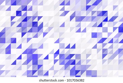 Light Multicolor vector abstract colorful background, which consist of triangles. Pattern with colored triangles on white background.