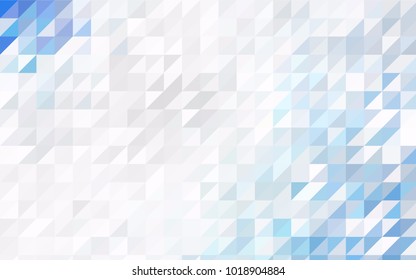 Light Multicolor vector abstract colorful background, which consist of triangles. Pattern with colored triangles on white background.