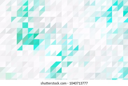 Light Multicolor vector abstract colorful background, which consist of triangles. Pattern with colored triangles on white background.