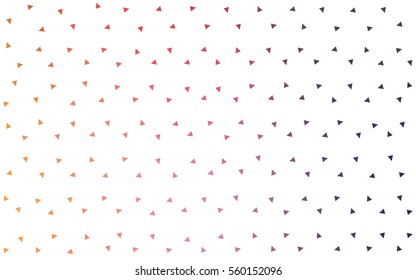 Light Multicolor vector abstract colorful background, which consist of triangles. Pattern with colored triangles on white background.