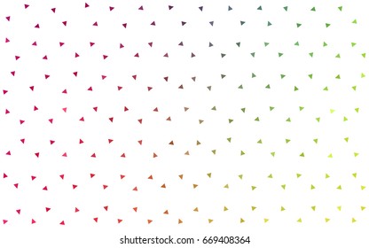 Light Multicolor vector abstract colorful background, which consist of triangles. Pattern with colored triangles on white background.