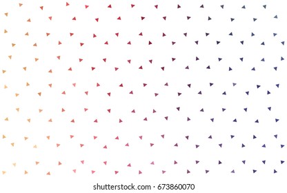 Light Multicolor vector abstract colorful background, which consist of triangles. Pattern with colored triangles on white background.