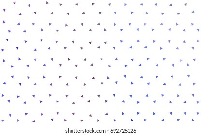 Light Multicolor vector abstract colorful background, which consist of triangles. Pattern with colored triangles on white background.