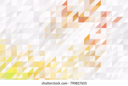 Light Multicolor vector abstract colorful background, which consist of triangles. Pattern with colored triangles on white background.