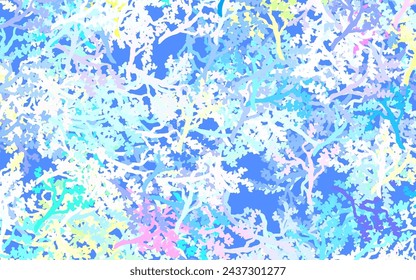 Light Multicolor vector abstract design with leaves, branches. Brand new colored illustration with leaves and branches. Pattern for heads of websites, designs.