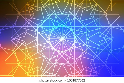 Light Multicolor vector abstract doodle pattern. A vague abstract illustration with doodles drawn by child in Indian style. The doodle design can be used for your web site.