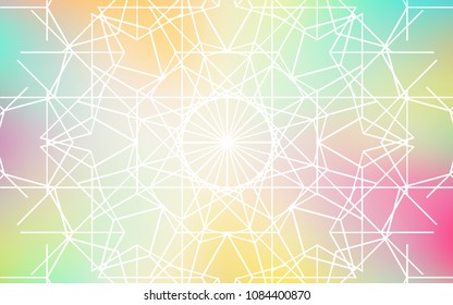 Light Multicolor vector abstract doodle pattern. Blurred decorative design in Indian style with lines drown by child. A new texture for your design.