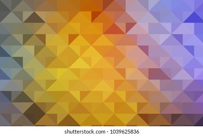 Light Multicolor vector abstract mosaic template. Geometric illustration in Origami style with gradient.  Brand-new style for your business design.
