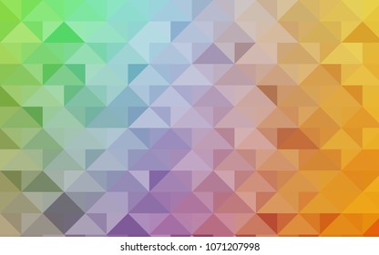 Light Multicolor vector abstract mosaic pattern. Creative illustration in halftone style with gradient. A completely new template for your business design.