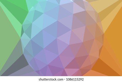 Light Multicolor vector abstract mosaic pattern with a diamond. Polygonal illustration, which consists of triangles. A new texture for your web site.