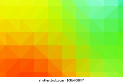 Light Multicolor vector abstract mosaic backdrop. Triangular geometric sample with gradient.  Template for cell phone's backgrounds.