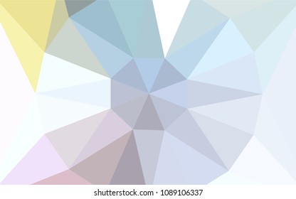 Light Multicolor vector abstract mosaic pattern with a diamond. Illustration in Origami style with gradient. Pattern for a brand book's backdrop.