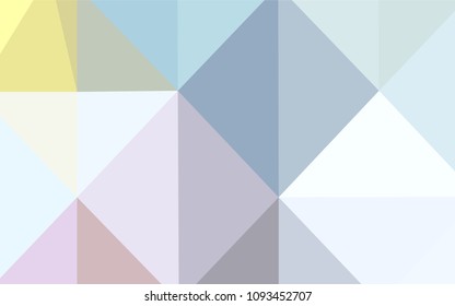 Light Multicolor vector abstract mosaic background. Elegant bright polygonal illustration with gradient. Triangular pattern for your business design.