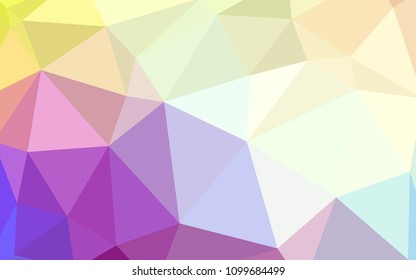 Light Multicolor vector abstract mosaic background. Polygonal abstract illustration with gradient. Polygonal design for your web site.