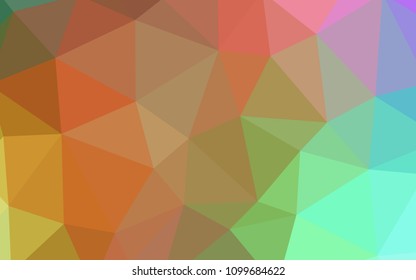 Light Multicolor vector abstract mosaic pattern. A sample with polygonal shapes. A new texture for your web site.