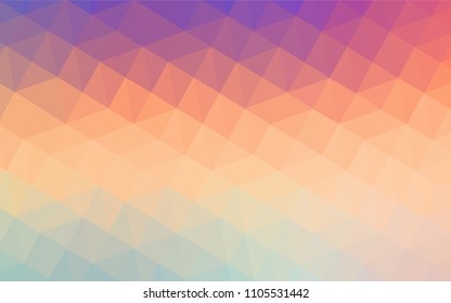 Light Multicolor vector abstract mosaic background. Modern abstract illustration with triangles. Brand new design for your business.