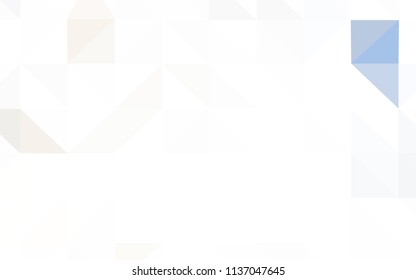 Light Multicolor vector abstract mosaic pattern. Modern abstract illustration with triangles. Brand new design for your business.