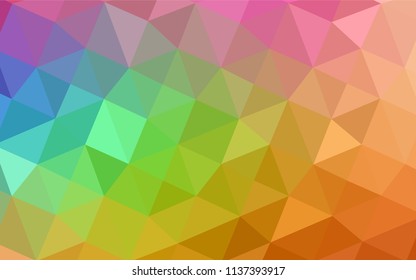 Light Multicolor vector abstract mosaic pattern. Glitter abstract illustration with an elegant design. Textured pattern can be used for background.