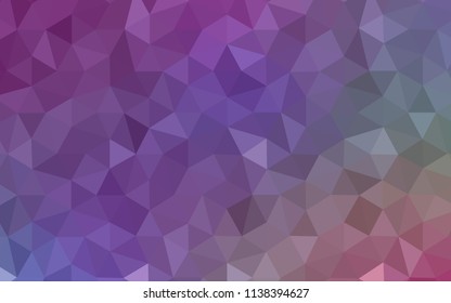 Light Multicolor vector abstract mosaic pattern. Polygonal abstract illustration with gradient. Textured pattern for your backgrounds.