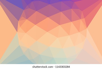 Light Multicolor vector abstract mosaic pattern with a diamond. Colorful illustration with gradient. Polygonal design for your web site.