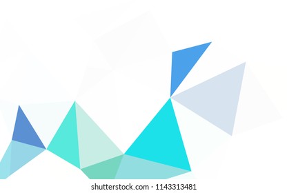 Light Multicolor vector abstract mosaic backdrop. Geometric illustration in Origami style with gradient.  Triangular pattern for your design.