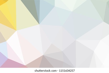Light Multicolor vector abstract mosaic pattern. Shining polygonal illustration, which consist of triangles. A completely new design for your leaflet.