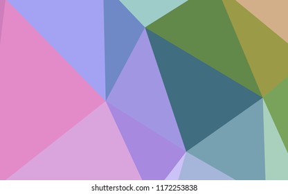 Light Multicolor vector abstract mosaic backdrop. Creative geometric illustration in Origami style with gradient. A new texture for your web site.