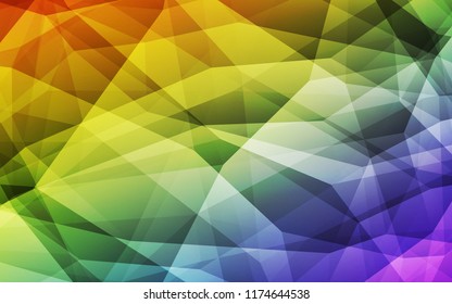 Light Multicolor vector abstract mosaic background. Polygonal abstract illustration with gradient. Brand new design for your business.