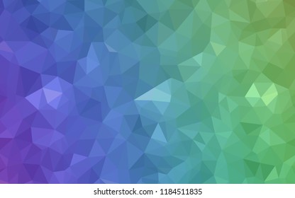 Light Multicolor vector abstract mosaic backdrop. Colorful illustration in polygonal style with gradient. Brand new style for your business design.