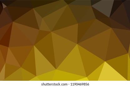 Light Multicolor vector abstract mosaic background. Creative illustration in halftone style with triangles. Completely new template for your banner.