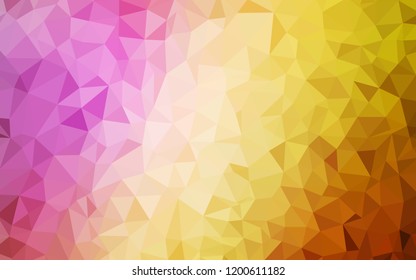 Light Multicolor vector abstract mosaic background. Modern abstract illustration with triangles. Triangular pattern for your design.