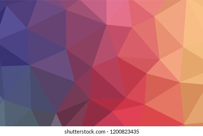 Light Multicolor vector abstract mosaic pattern. A completely new color illustration in a polygonal style. Brand new design for your business.