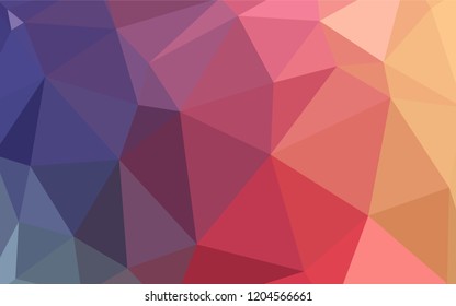 Light Multicolor vector abstract mosaic background. Colorful abstract illustration with triangles. Pattern for a brand book's backdrop.