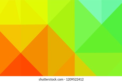 Light Multicolor vector abstract mosaic backdrop. Creative geometric illustration in Origami style with gradient. Triangular pattern for your business design.