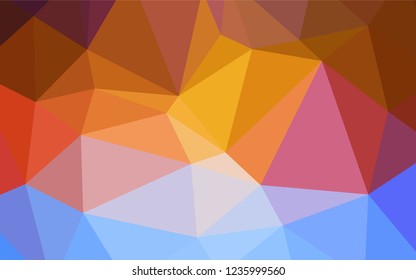 Light Multicolor vector abstract mosaic backdrop. Glitter abstract illustration with an elegant design. The polygonal design can be used for your web site.