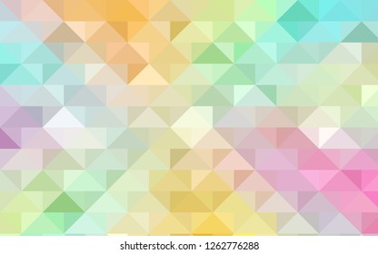 Light Multicolor vector abstract mosaic background. Creative illustration in halftone style with gradient. A completely new template for your business design.