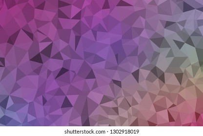 Light Multicolor vector abstract mosaic pattern. Shining polygonal illustration, which consist of triangles. Polygonal design for your web site.