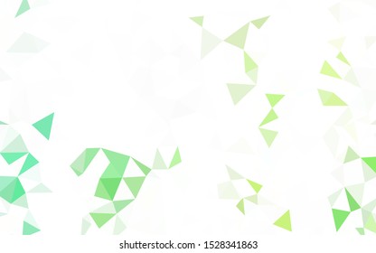 Light Multicolor vector abstract mosaic background. A sample with polygonal shapes. Triangular pattern for your design.