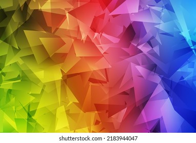 Light Multicolor vector abstract mosaic background. Modern abstract illustration with triangles. Template for cell phone's backgrounds.