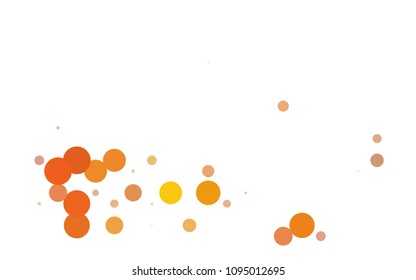 Light Multicolor vector abstract pattern with circles. Geometry template for your business design. Background with colored spheres.