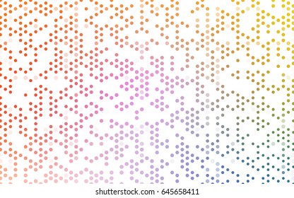 Light Multicolor vector abstract pattern with circles. Geometry template for your business design. Background with colored spheres.