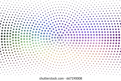 Light Multicolor vector abstract pattern with circles. Geometry template for your business design. Background with colored spheres.