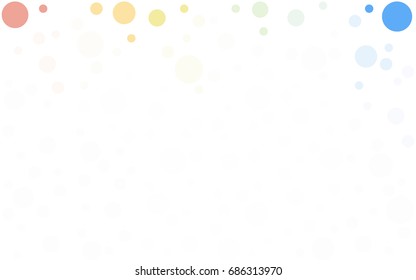 Light Multicolor vector abstract pattern with circles. Geometry template for your business design. Background with colored spheres.